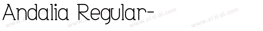 Andalia Regular字体转换